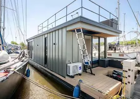 Bådhotel Moderne Houseboat Op Het Water! Assendelft